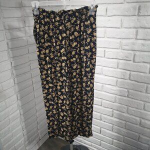 Liz Claiborne Collection Ladies Size Medium Navy & Gold Pull On Pants